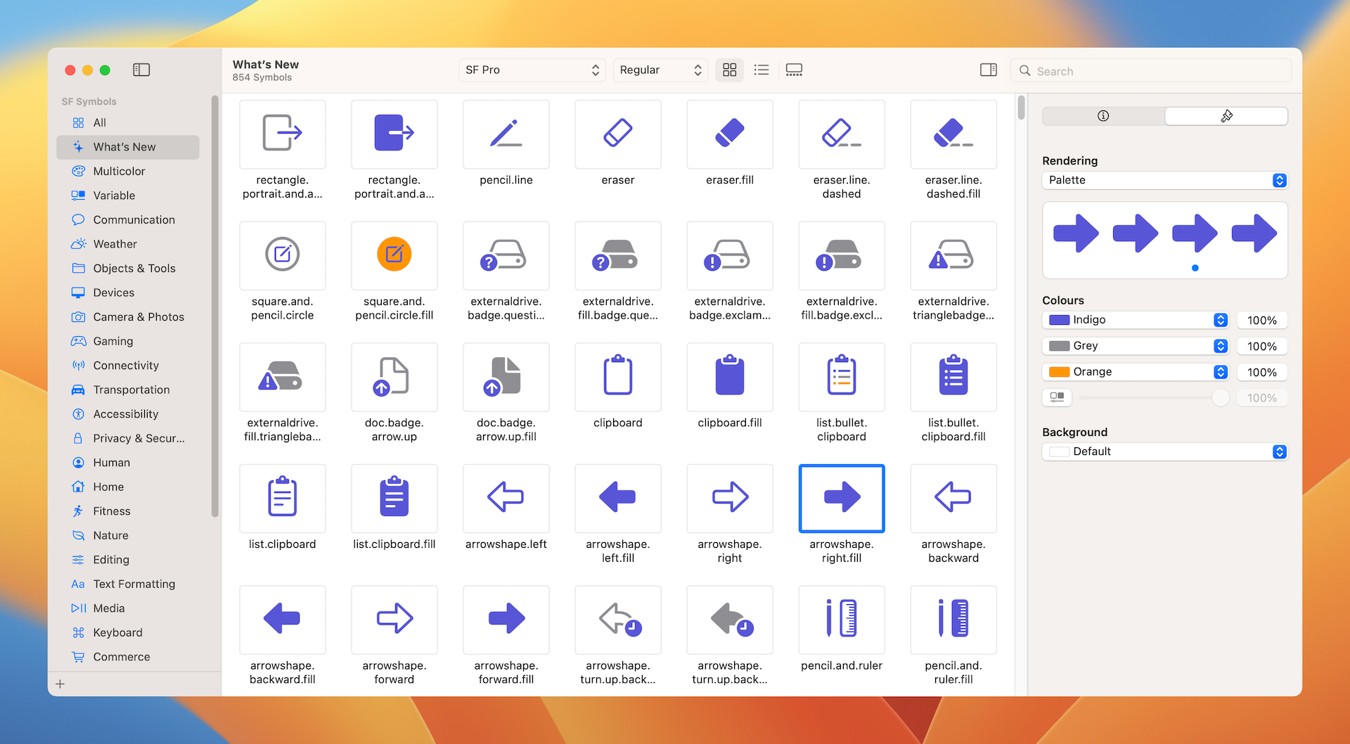 图 3.3　SF Symbols App